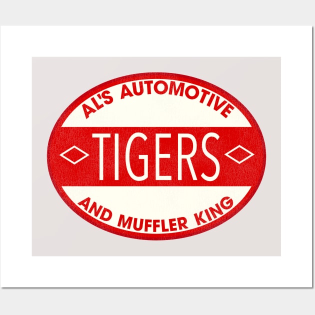 Al's Automotive Tigers - Magnum P.I. Wall Art by darklordpug